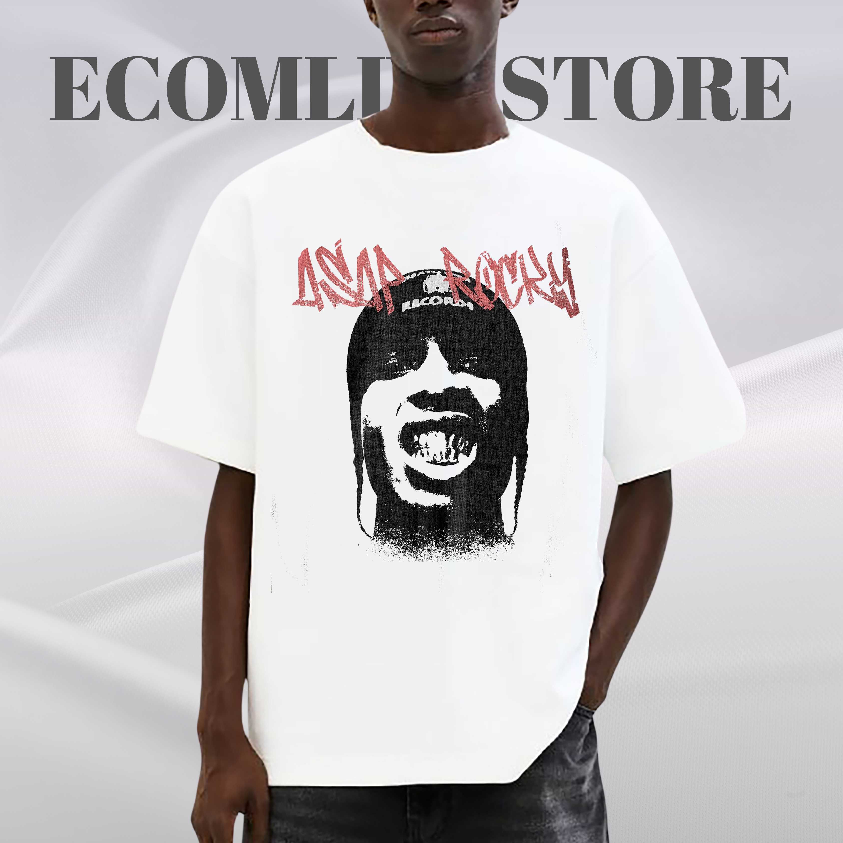 Asap Rocky Premium Oversized T-Shirt, Y2k Rapper Oversized Tee